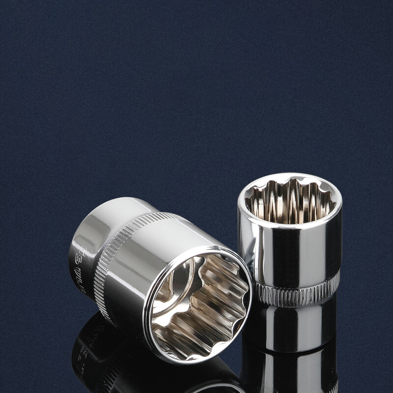 Chrome Vanadium Steel 1/2" Impact Socket Adapter Square Dodecagon Socket 8-32mm gallery
