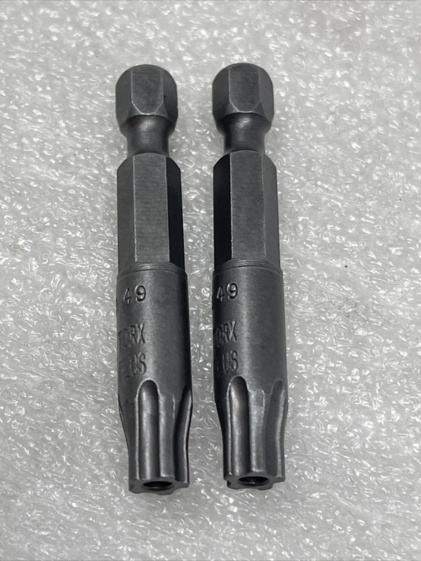 #40 Torx Tamper Insert Bits, 1/4” Hex Drive, USA, Apex 49-40IPRX, Lot Of (2) gallery