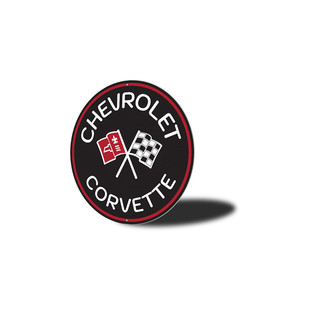 Chevy Corvette Car Decorative Sign, Custom Aluminum Sign gallery
