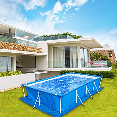 codree 11 x 7.8 Ft Swimming Pool Ground Cloths- Rectangular Waterproof PE gallery
