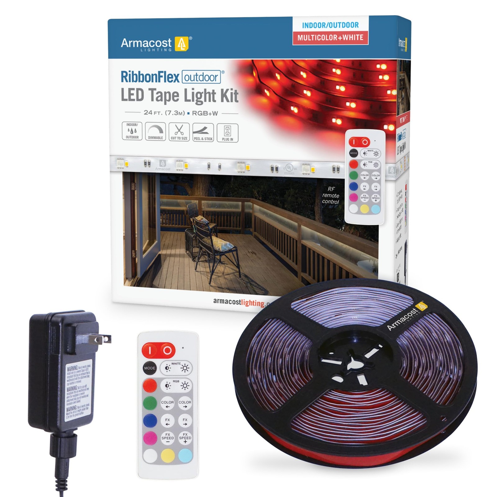 Armacost Lighting 624340 RibbonFlex Outdoor 24 ft. RGB+W Indoor/Outdoor LED T... gallery