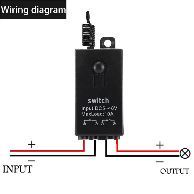 12v Wireless Switch,Mini Remote Control DC5-48V--10A relay gallery
