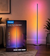 Govee RGBIC Floor Lamp Basic, LED Corner Lamp Works w/ Alexa, 1000 Lumen