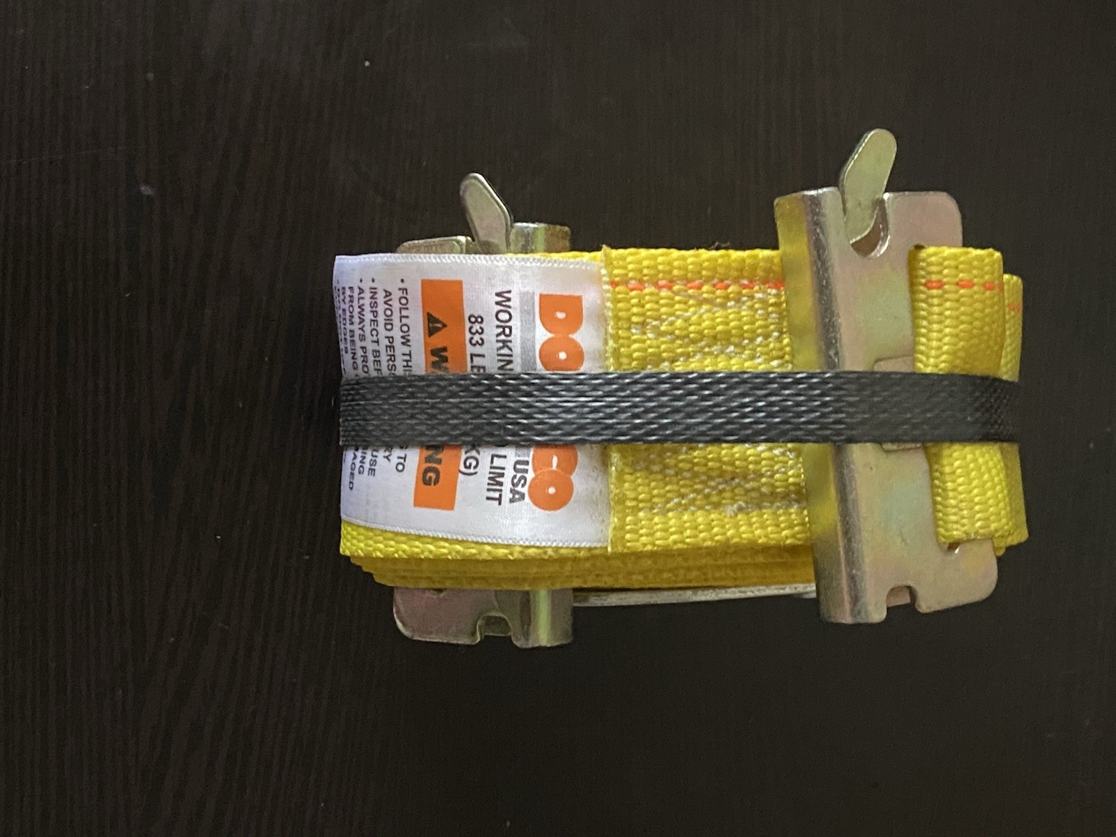 DOLECO " X 30' YELLOW RATCHET STRAP Ratchet Straps Heavy Duty, Buffers 833LBS gallery