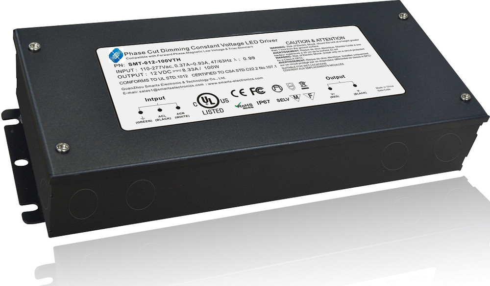 Emcod MLE60-24DC 110V-277V Universal Input Voltage | Triac Dimmable LED Driver