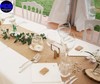 10 Burlap Table Runner 12 x 108 Inch 100% Natural Jute Wedding Party Table Decor gallery