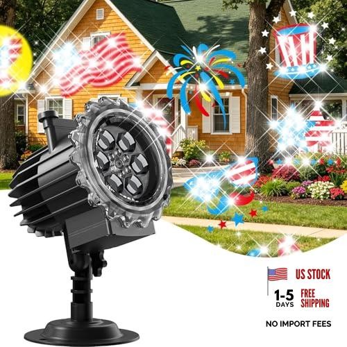 Independence Day Projector Lights Outdoor and Indoor 11 Festival patterns gallery