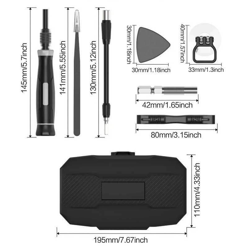 Precision Screwdriver Set 152 in 1 Laptop Phone Repair Tool Kit with Case gallery