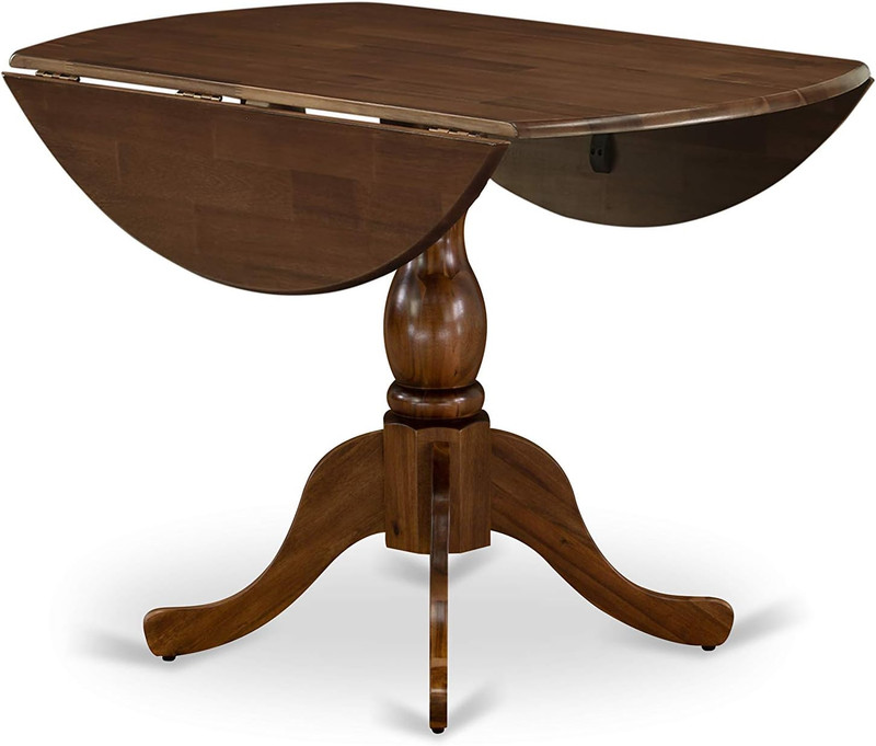 Dublin Kitchen Dining Table - a round Wooden Table Top with Dropleaf & Pedestal gallery
