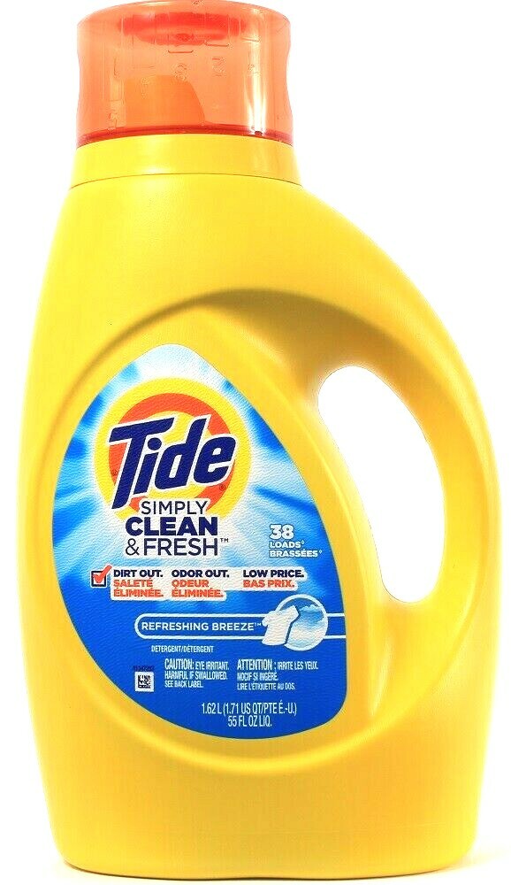 1 Tide 55 Oz Simply Clean & Fresh Refreshing Breeze 38 Loads Laundry Detergent gallery