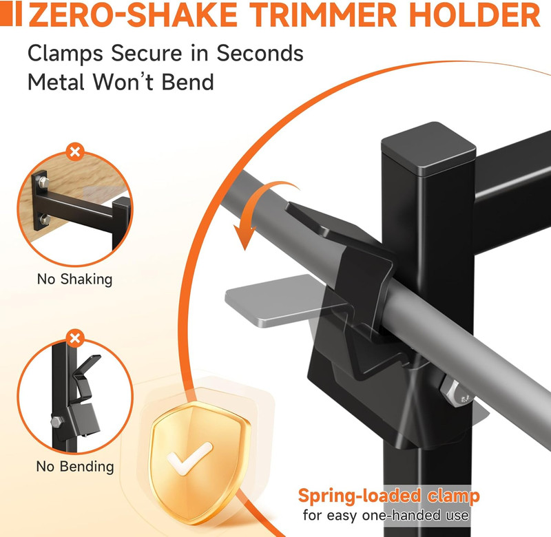 Weed Eater Rack for Enclosed Trailer,Landscape Trimmer Racks,Weed Eater Rack&Han gallery