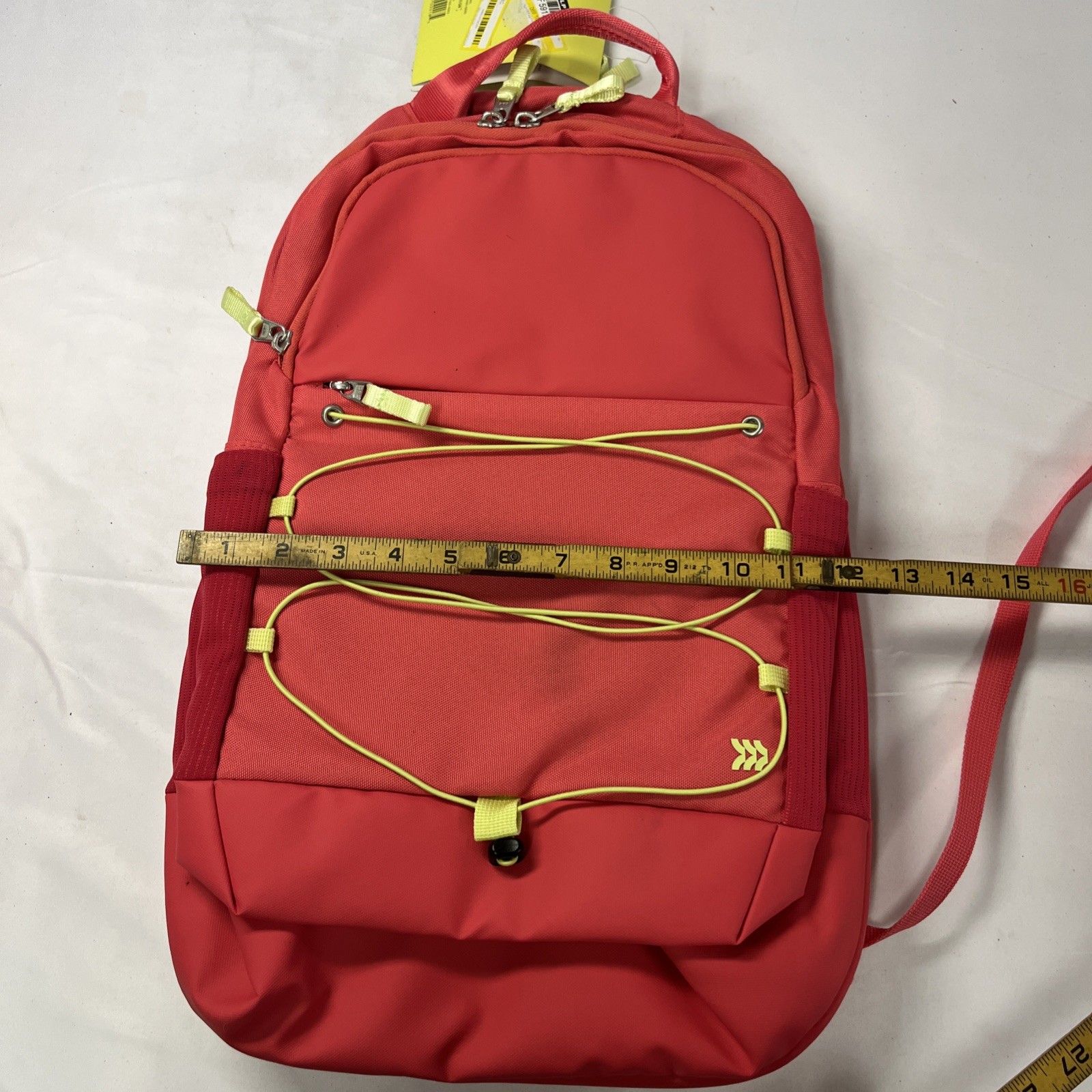 All in Motion Sporty 19" Backpack Red/Lime 3