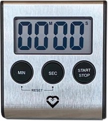 Sleek Digital Kitchen Timer: Stainless Steel, Very Easy to Steel