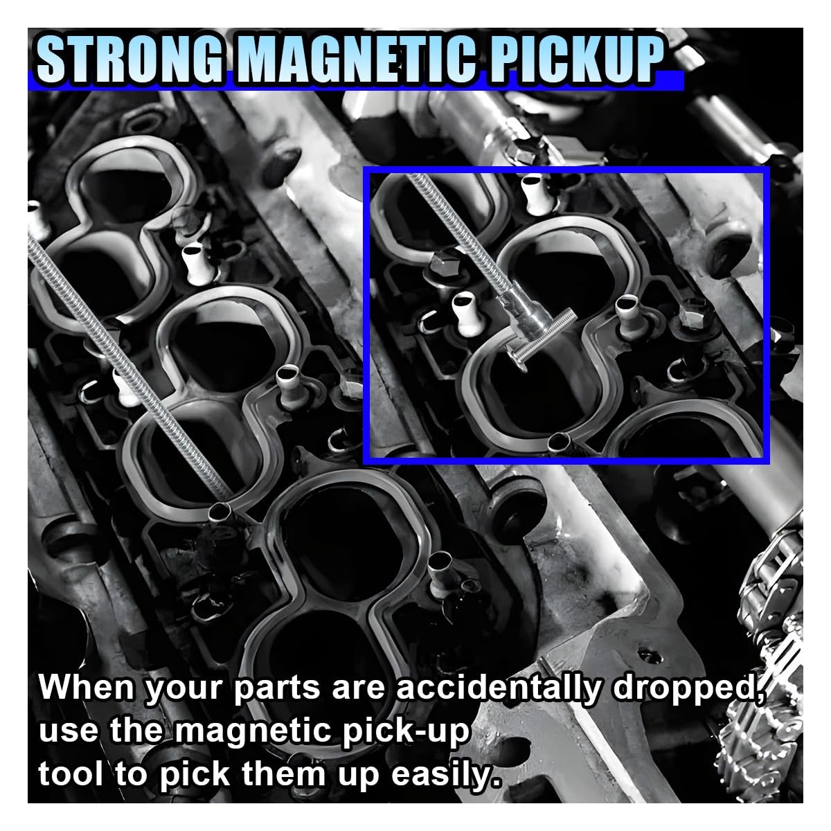 24 Inch Bendable Magnetic Pickup Tool Flexible Long Reaching Assist Tool gallery