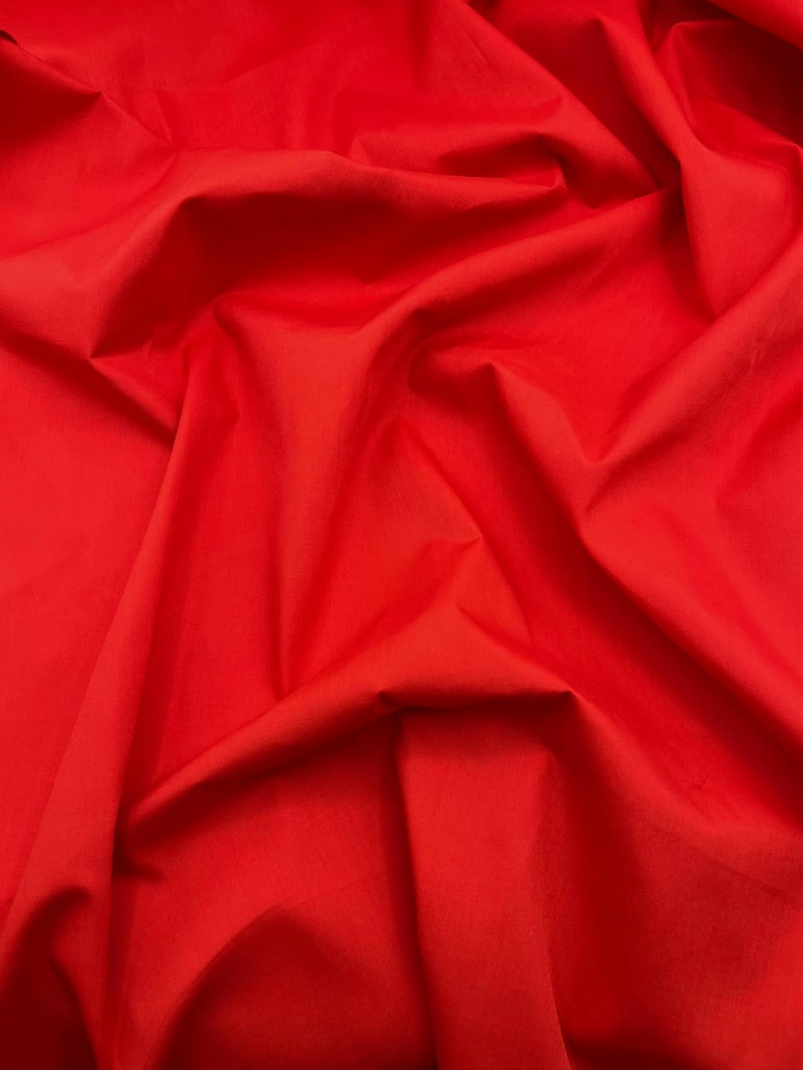 Poly Cotton Fabric 60 Inch Wide Red Broadcloth 1 Yard Sewing Material gallery