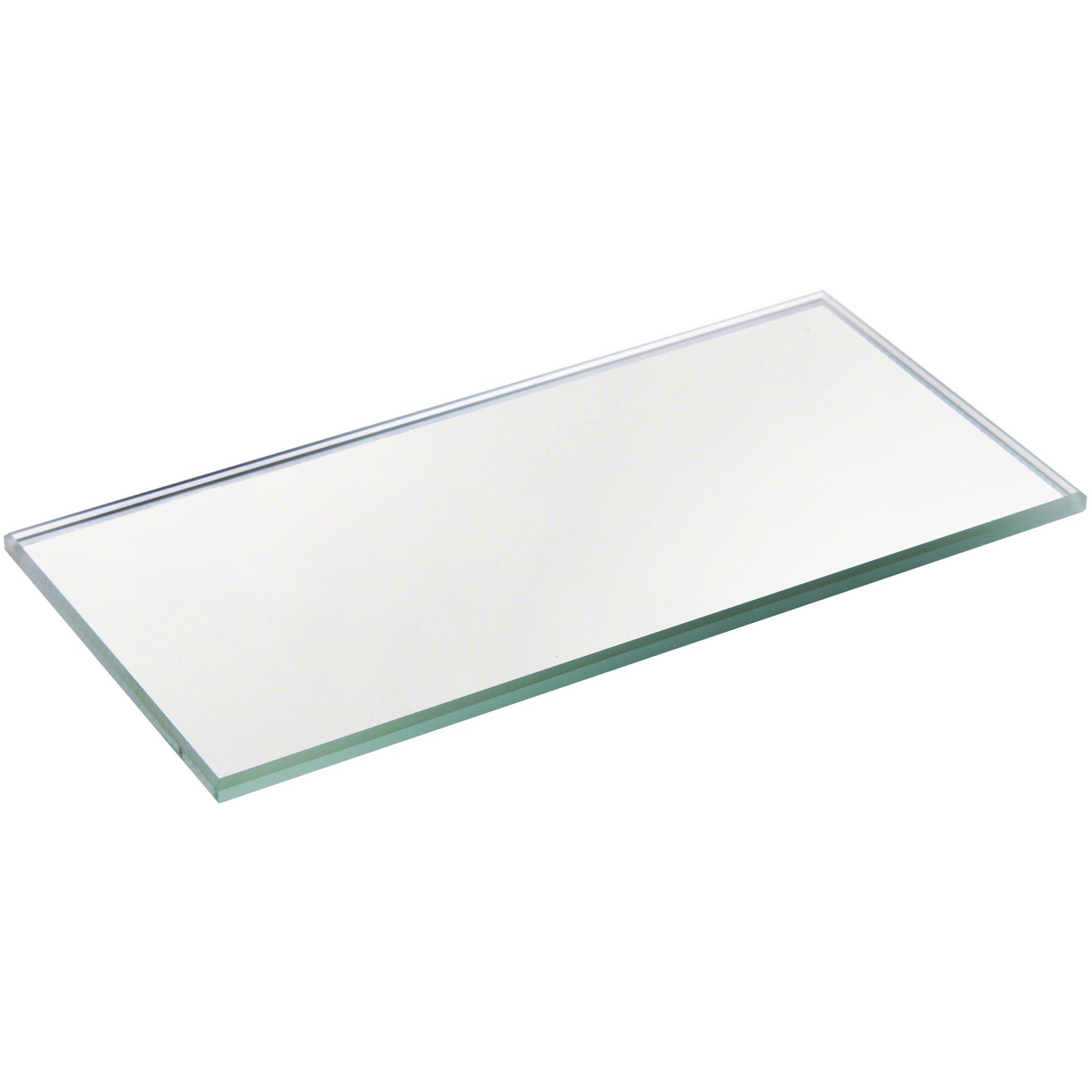 Plymor 2" x 4" Rectangle, 3mm Thick Non-Beveled Glass Mirror gallery