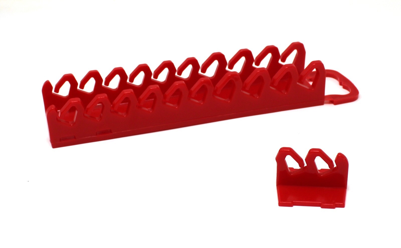 Red Plastic Portable Screwdriver Gripper 10-Tool Organizer Holder gallery