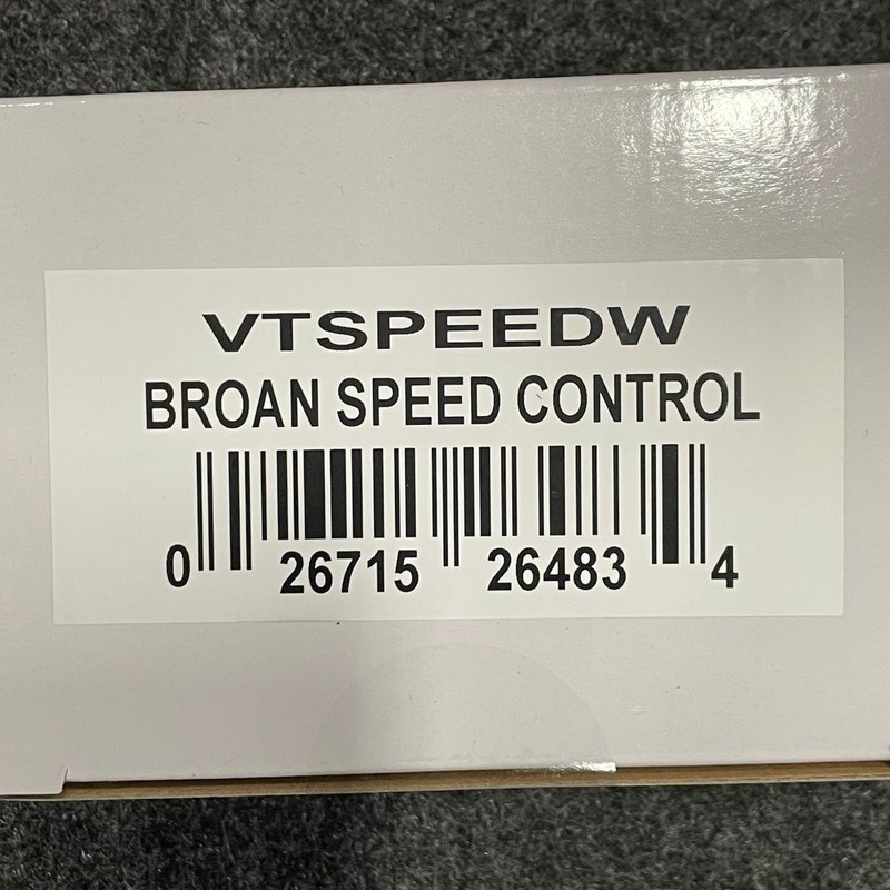 Broan VTSPEEDW Speed Selector Control for AI Series gallery