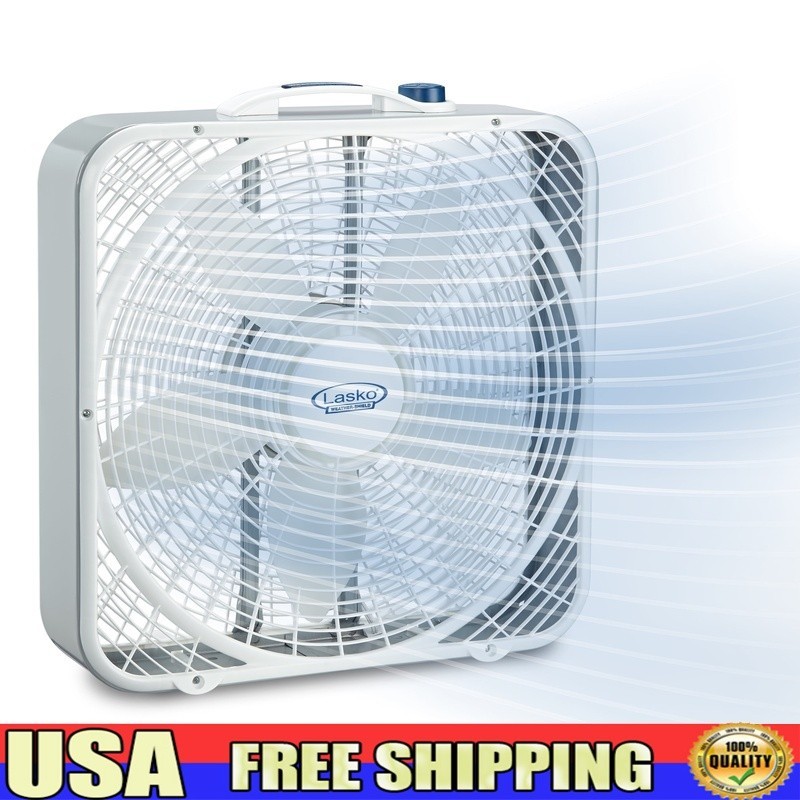 20 Inch Box Fan 3 Speed Weather Shield Motor Energy Efficient Indoor Cooling New gallery