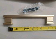 Amerdeco 10 Pack Cabinet Pulls 5 Inch(128mm) Hole, Brushed Brass ZH00013
