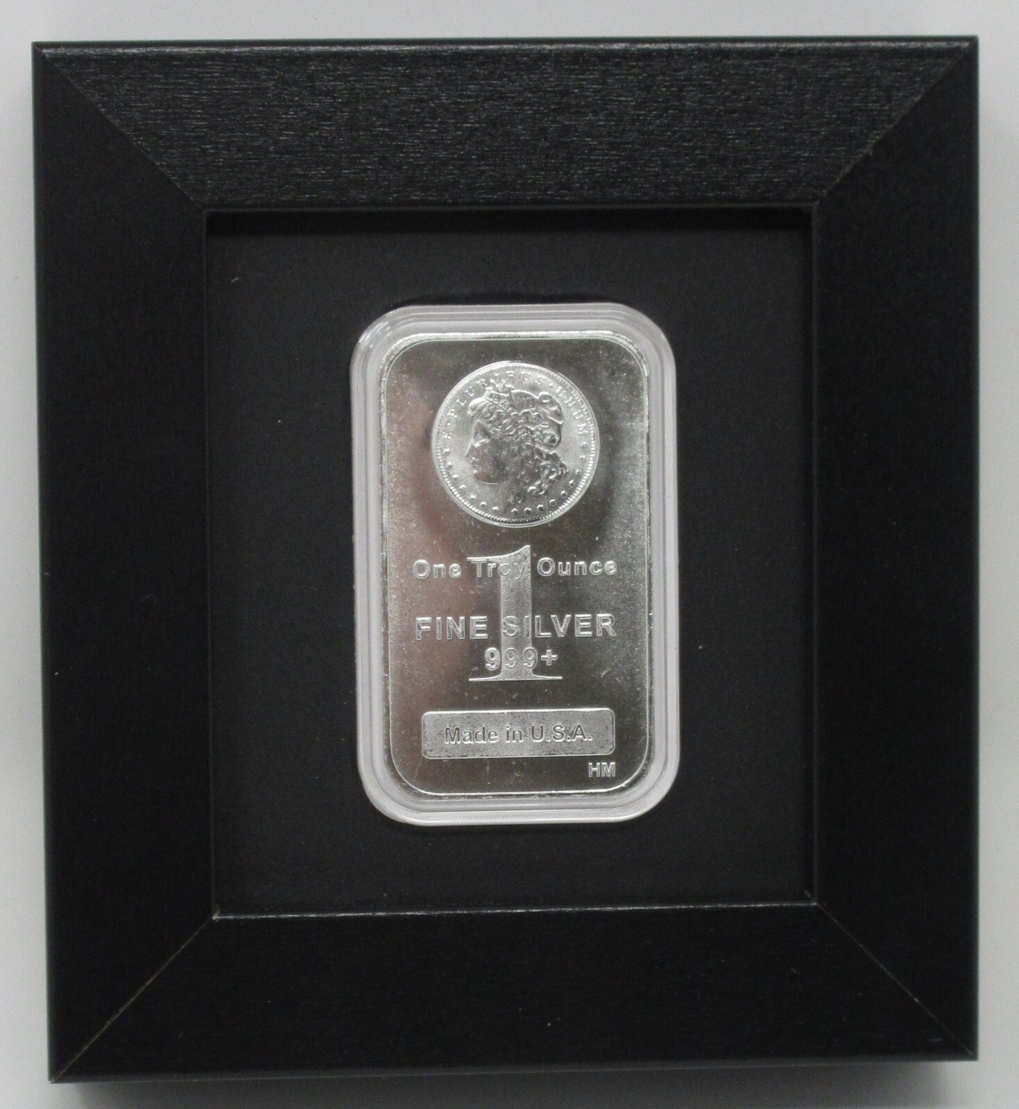 1 OUNCE SILVER BAR (NOT INCLUDED) SMALL DISPLAY FRAME gallery