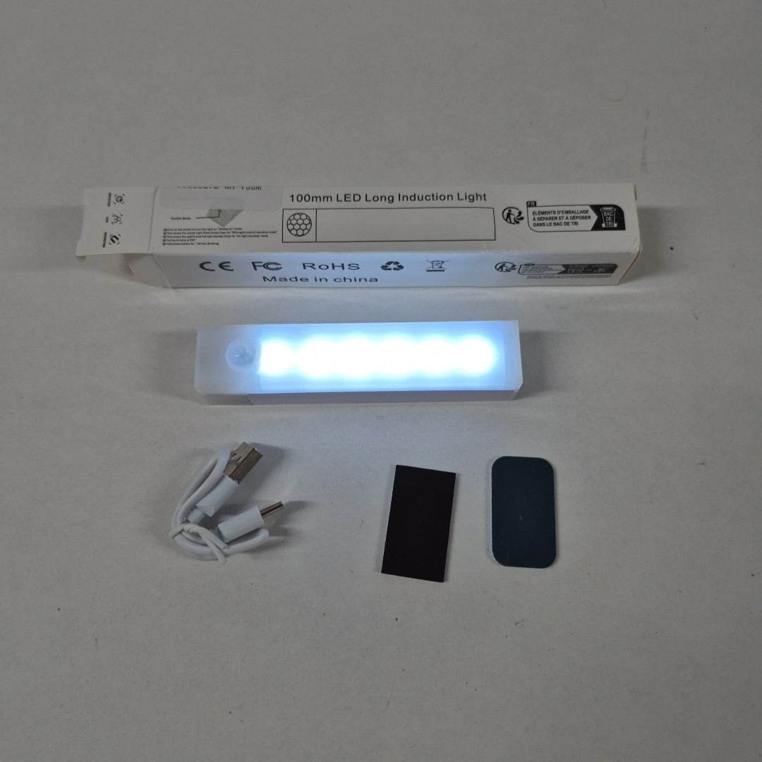 RoHS 100mm LED Long Intelligent Sense Light w/ USB Charging Cable Magnetic Pads gallery