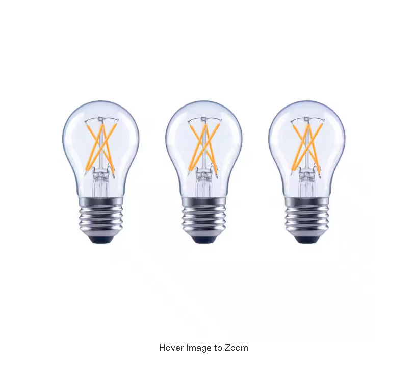 LED Light Bulbs TRUE-WHITE 3500K (3-PACK) Clear Glass 5.5W/40W-Equal Dimmable gallery