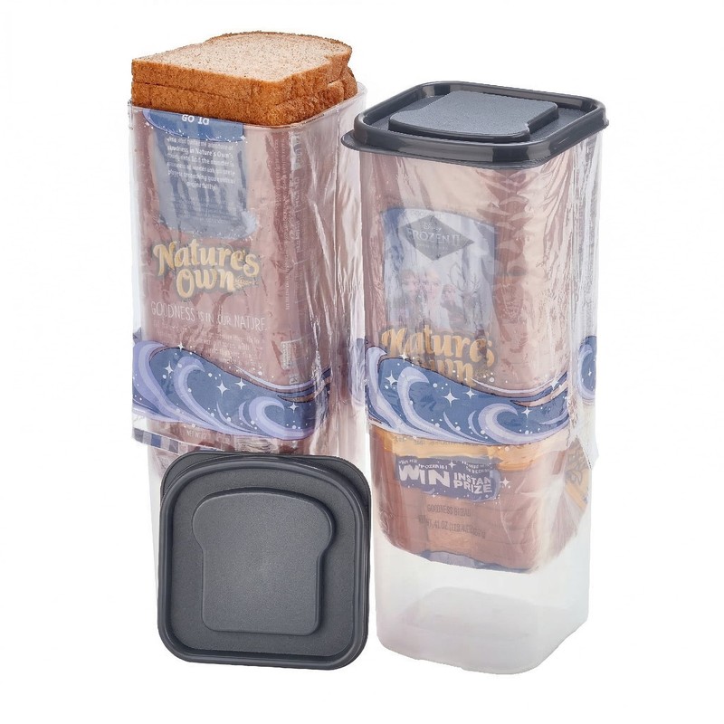 Plastic Bread Bin and Bread Storage Keeper Container with Lid, Pantry Bread gallery