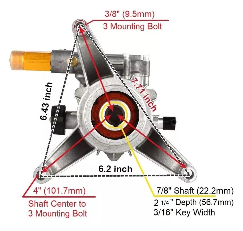 Replacement Pressure Power Washer Pump 2700 PSI Compatible with Homelite Honda gallery