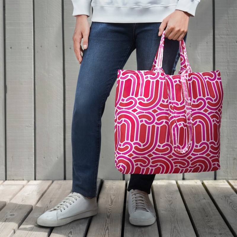 Ikea Bag Reusable Shopping Tote Folding Compact Lightweight Skyne Sotronn NEW! gallery