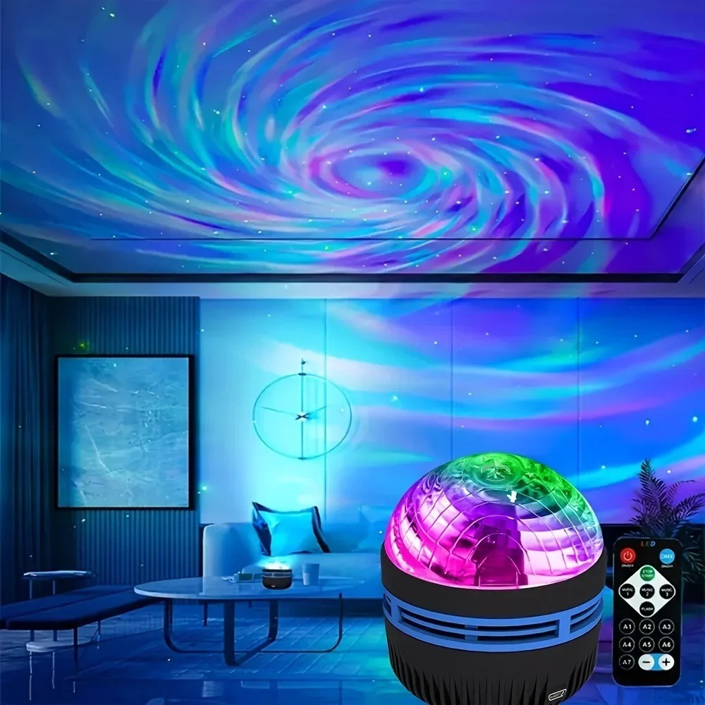 LED Northern Lights Projector Aurora Borealis Lamp USB Remote Bedroom Decor gallery