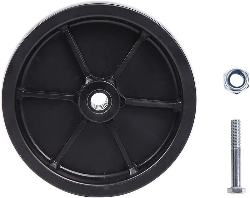 6" Trailer Jack Replacement Wheel with 3/8" Bolt and Nut, 1,200 lbs Capacity ... gallery