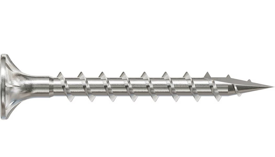 Grip Rite #8 X 1-5/8" Square Drive Wood Screw - 316 SS, 5000 pc box gallery