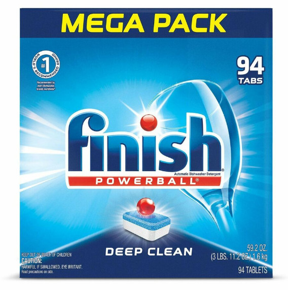 Finish 97330 Powerball Dishwasher Detergent Tabs Fresh Scent 94 Count Box Single gallery