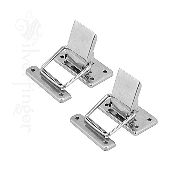 2pcs Toggle Latches Catch Chest Suitcase Boxes Trunk Lock Metal Hasp with Screws gallery