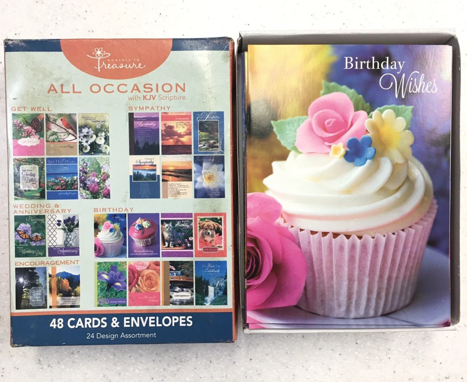 48 All Occasion Religious Greeting Cards Value Pack King James Version Scripture gallery