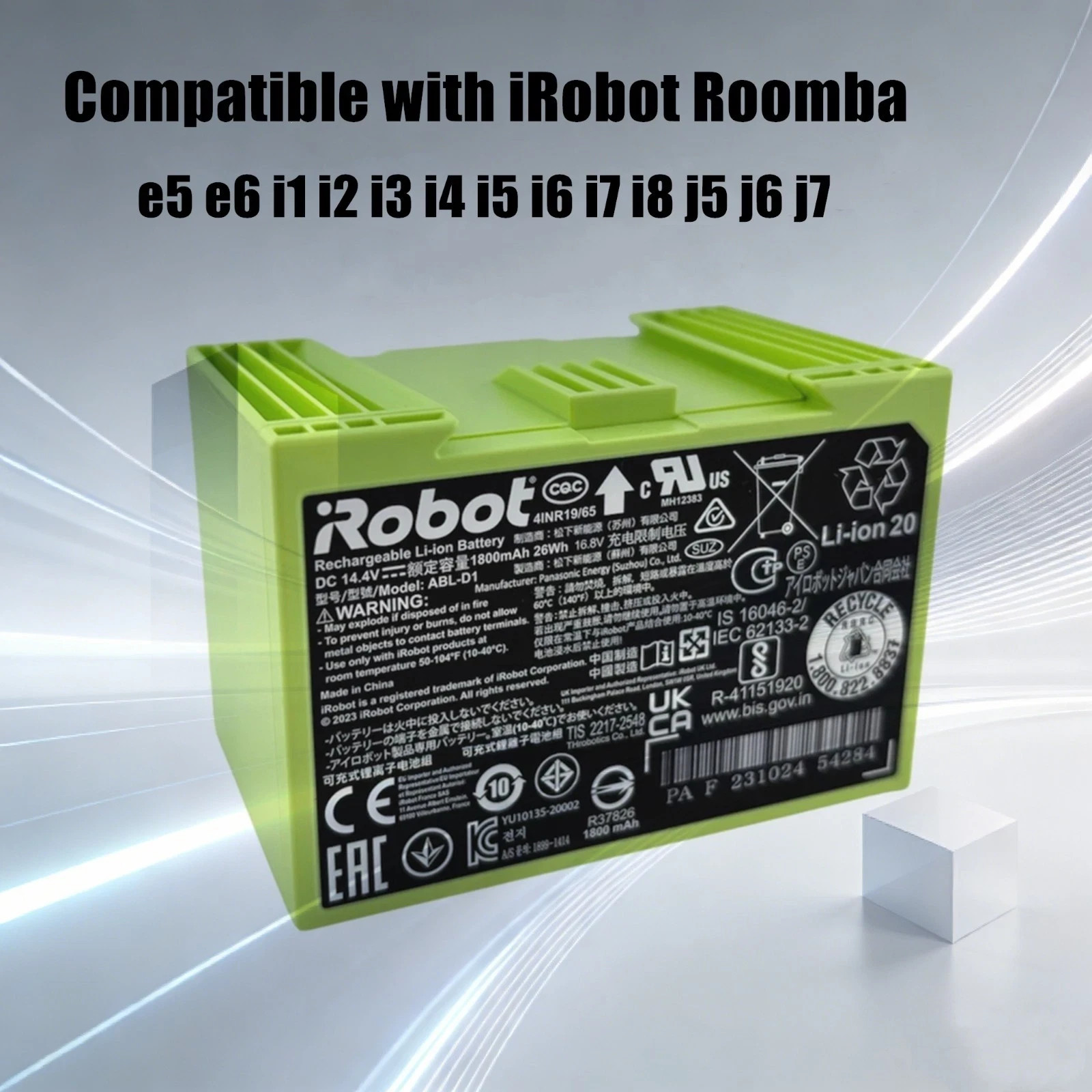 Geniune i7 iRobot Battery ABL-D1 for Roomba e5 e6 i1 i2 i3 i4 i5 i6 i8 j5 j6 j7+ gallery