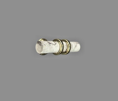 Kitchen Knobs Gold Tone Faux Marble 6 Pack Single Hole T 2″ Long