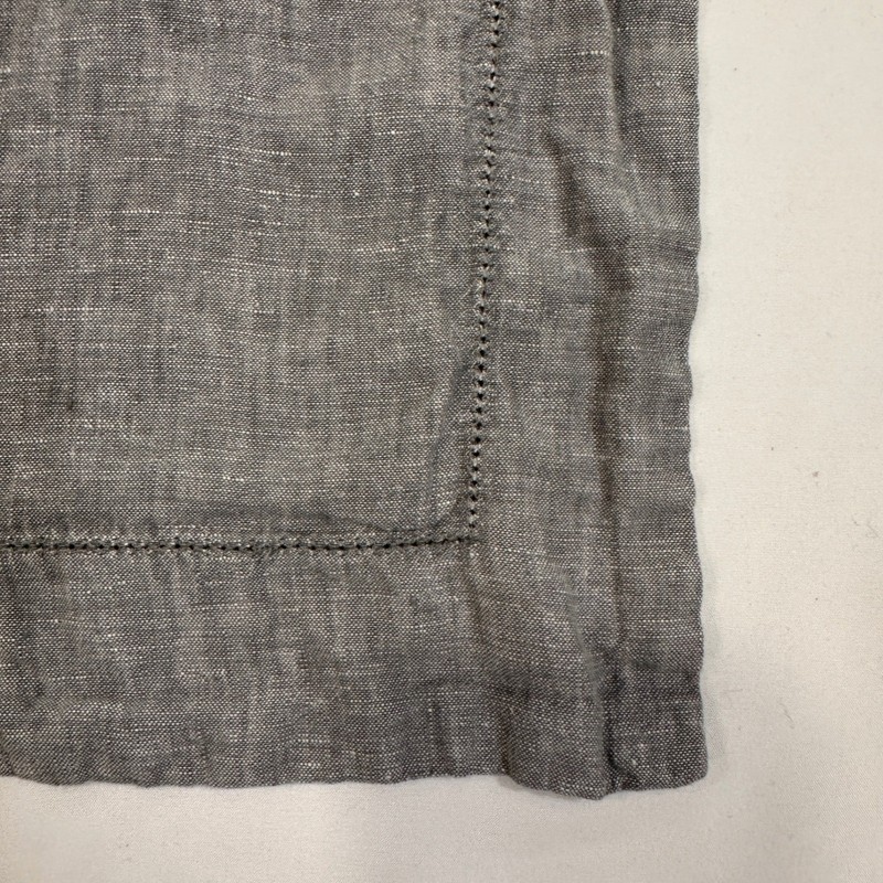 Pottery Barn Belgian Flax Linen Standard Pillow Sham Grey Hemstitch | Farmhouse gallery