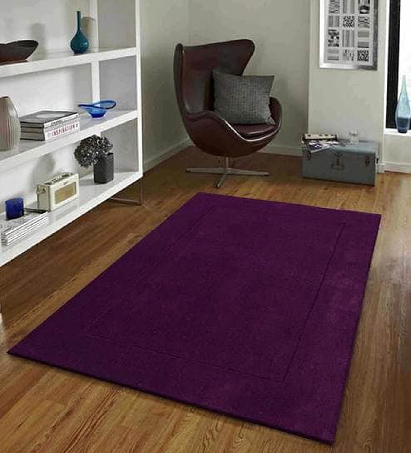 New Handmade Hand Tufted Pure Woollen Plain Carpet for Living Room and Bedroom gallery