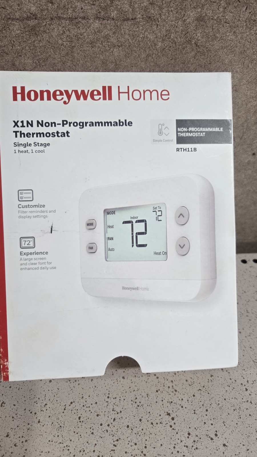 Honeywell Home RTH111B X1N Non-Programmable Thermostat 1H/1C Open Box gallery