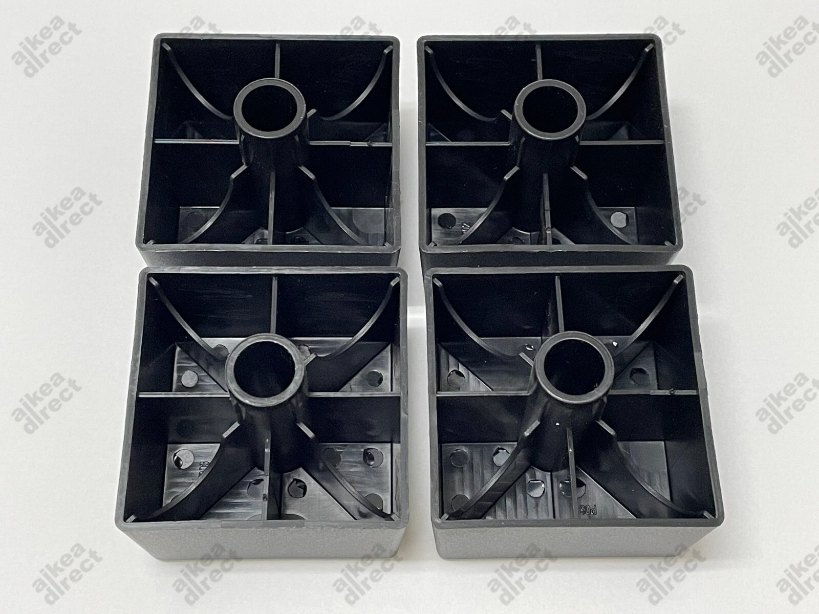 Ikea Kivik replacement black plastic legs # 121236 (4 pack) - NEW USA shipped gallery