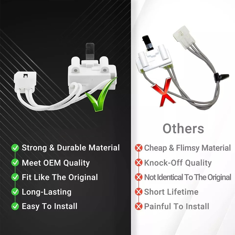 1PCS Dryer Door Switch Replacement Exact Fit For Whirlpool Kenmore Dryer gallery