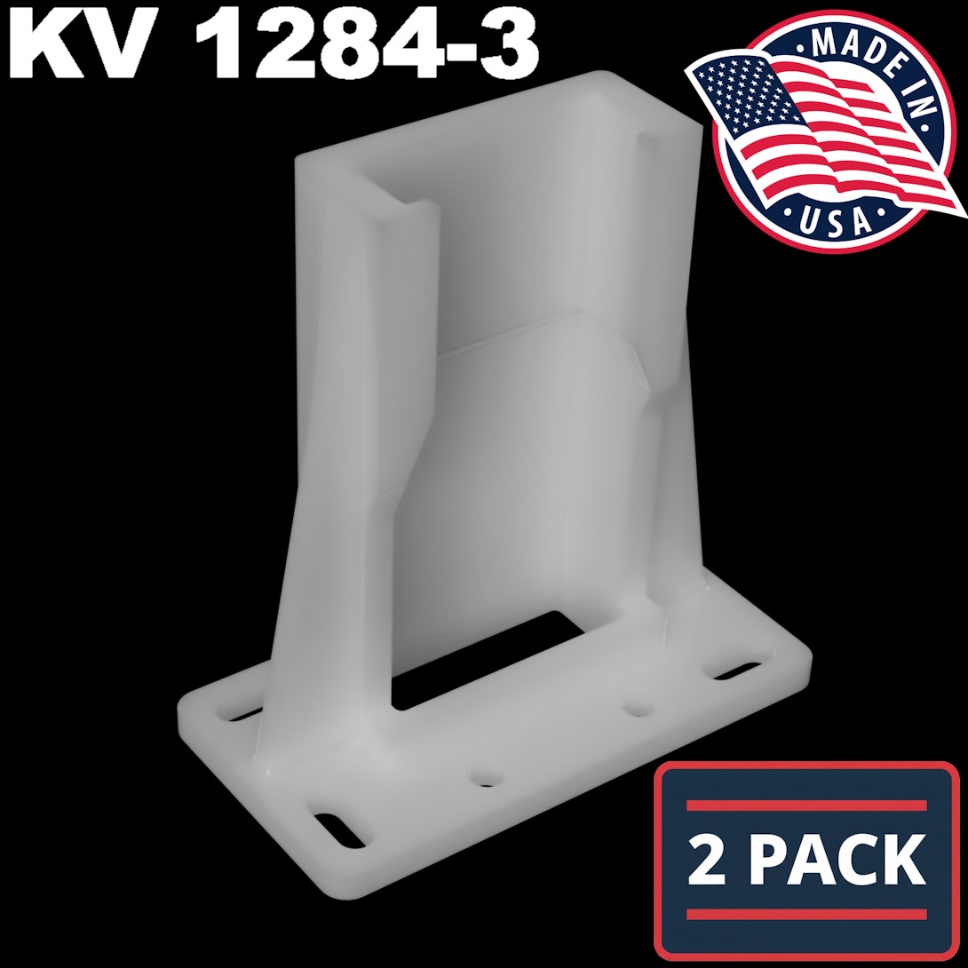 [2 PACK] Kitchen Drawer Slide Rail Bracket - Replaces Knape & Vogt KV 1284-3 gallery