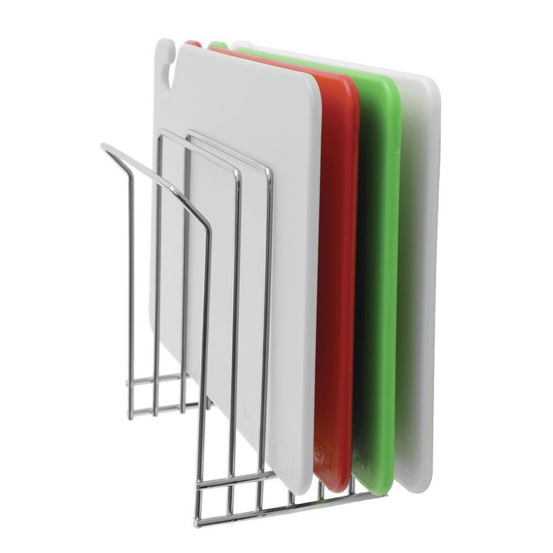 HUBERT® Cutting Board Rack Wall Mount Metal Wire - 9 1/2 L x 7 3/8 D x 10 1/2 H gallery
