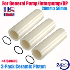 3-Pack General Pump Replacement CERAMIC PISTON Plunger For Interpump GP 20mm