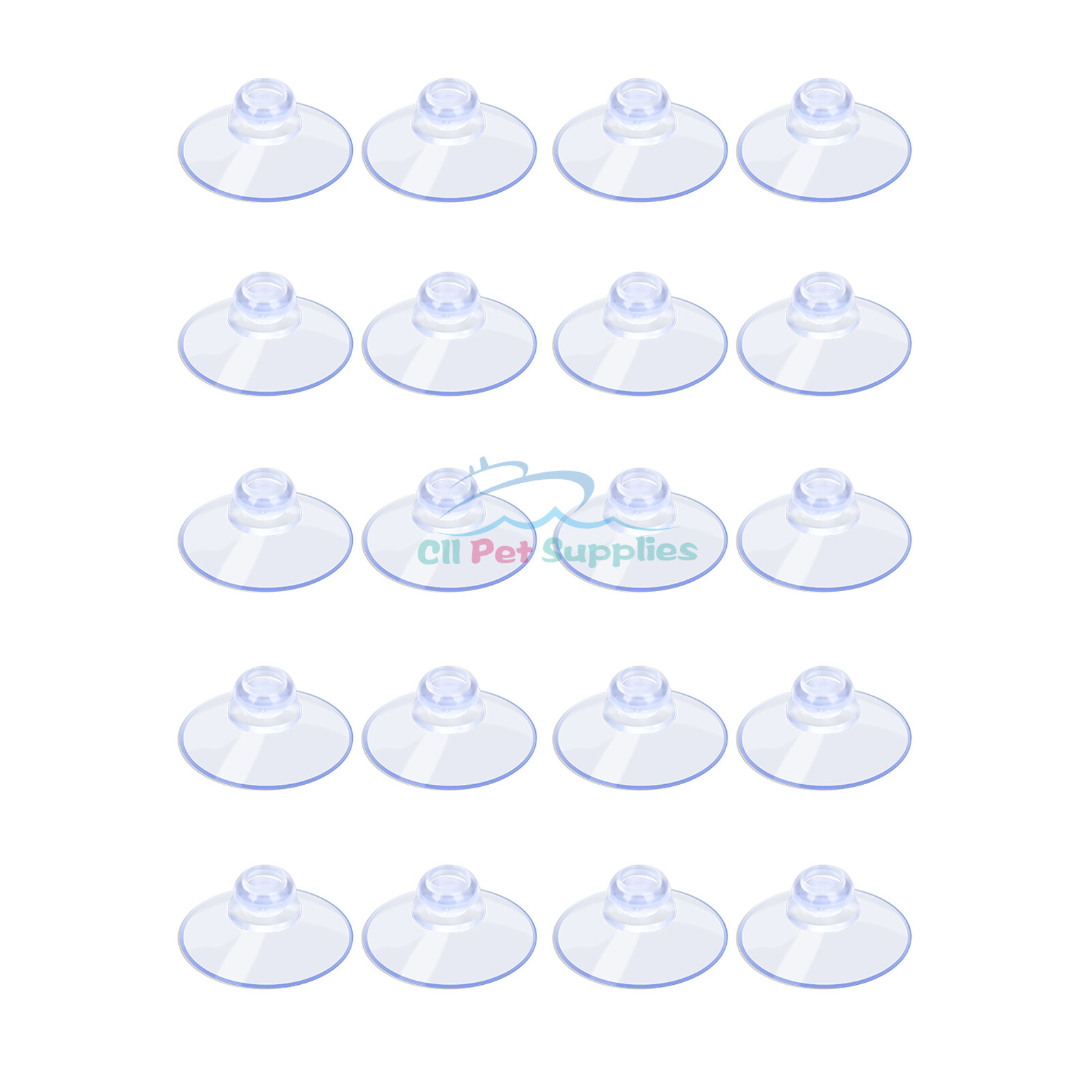 AQUANEAT 20 Packs Suction Cups without Hooks Clear Sucker Pads gallery