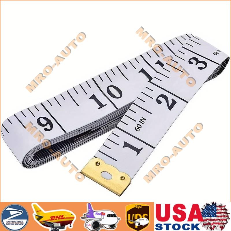 Body Measuring Tape Ruler Sewing Cloth Tailor Measure Soft Flat 60 inch 150 cm gallery