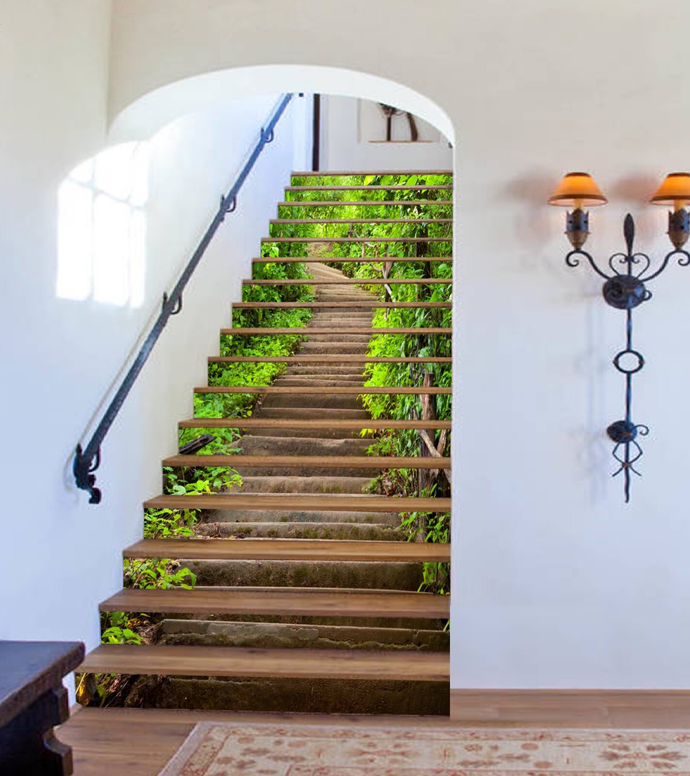3D Fence Woods AZ1133 Stair Risers Decoration Mural Vinyl Wallpaper Kay gallery