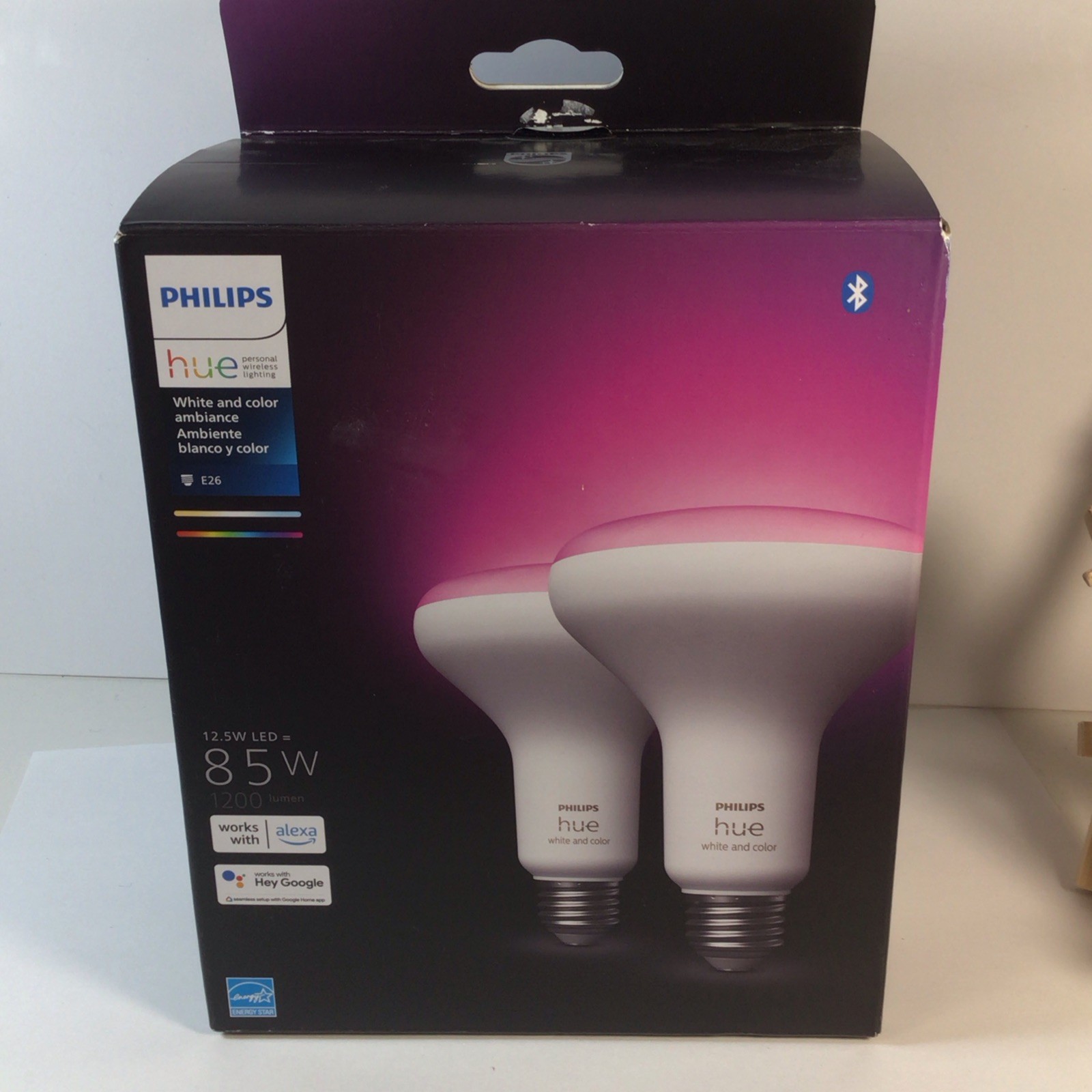 Philips Hue (White & Color) BR30 85W E26 Smart LED (2 Pack) 578096-FREE SHIPPING gallery